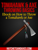 Age 14+ Scout and Youth Group Special! 19" Hawk Throwing Station Setup- 6 Hawks, 2 Extra Handles, plus Ebook