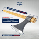 On Sale! BLADED™ Throwing Axe w/Sheath - Made in USA
