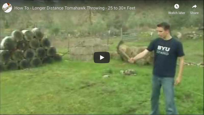 Long Distance Tomahawk Throwing - 25 to 30+ Feet