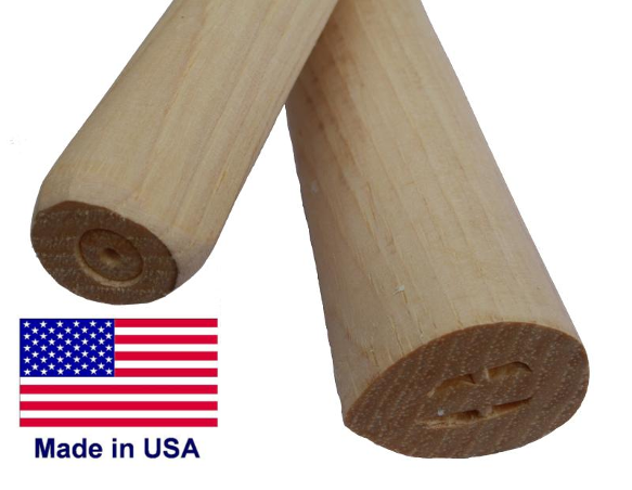 Smooth Hickory Throwing Tomahawk Handles