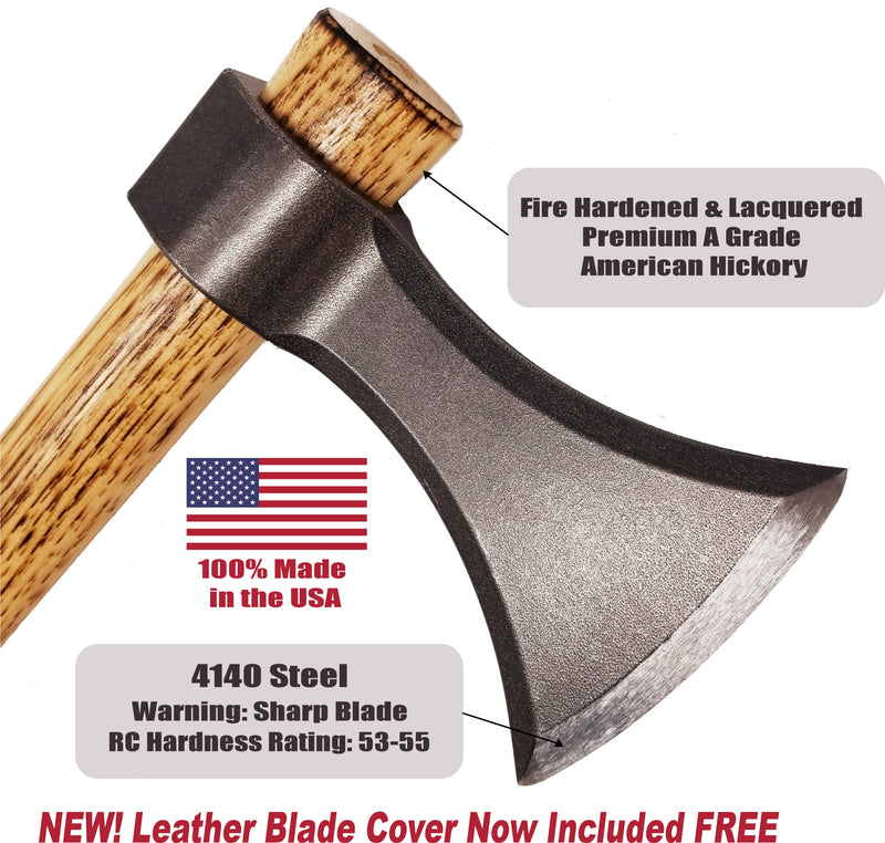 BLADED™ Throwing Axe w/Sheath - Made in USA