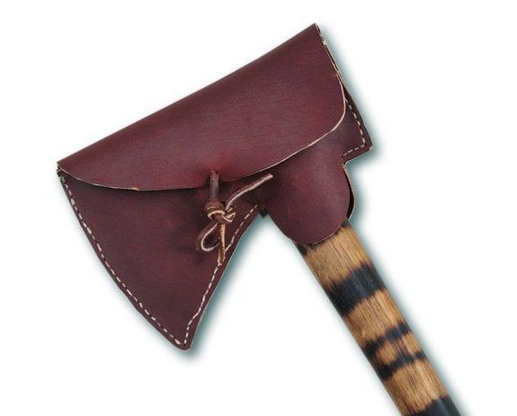 Top Grained Leather Poll Style Tomahawk Sheath