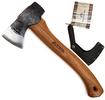 12" Wetterlings Wildlife Axe with Leather Blade Cover